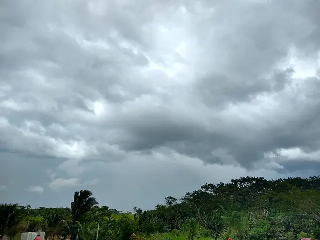 Semana começa com pancadas de chuva e calor de 32°C
