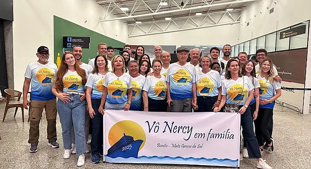 Aquidauanenses embarcam em Cruzeiro para comemorar 97 anos de patriarca