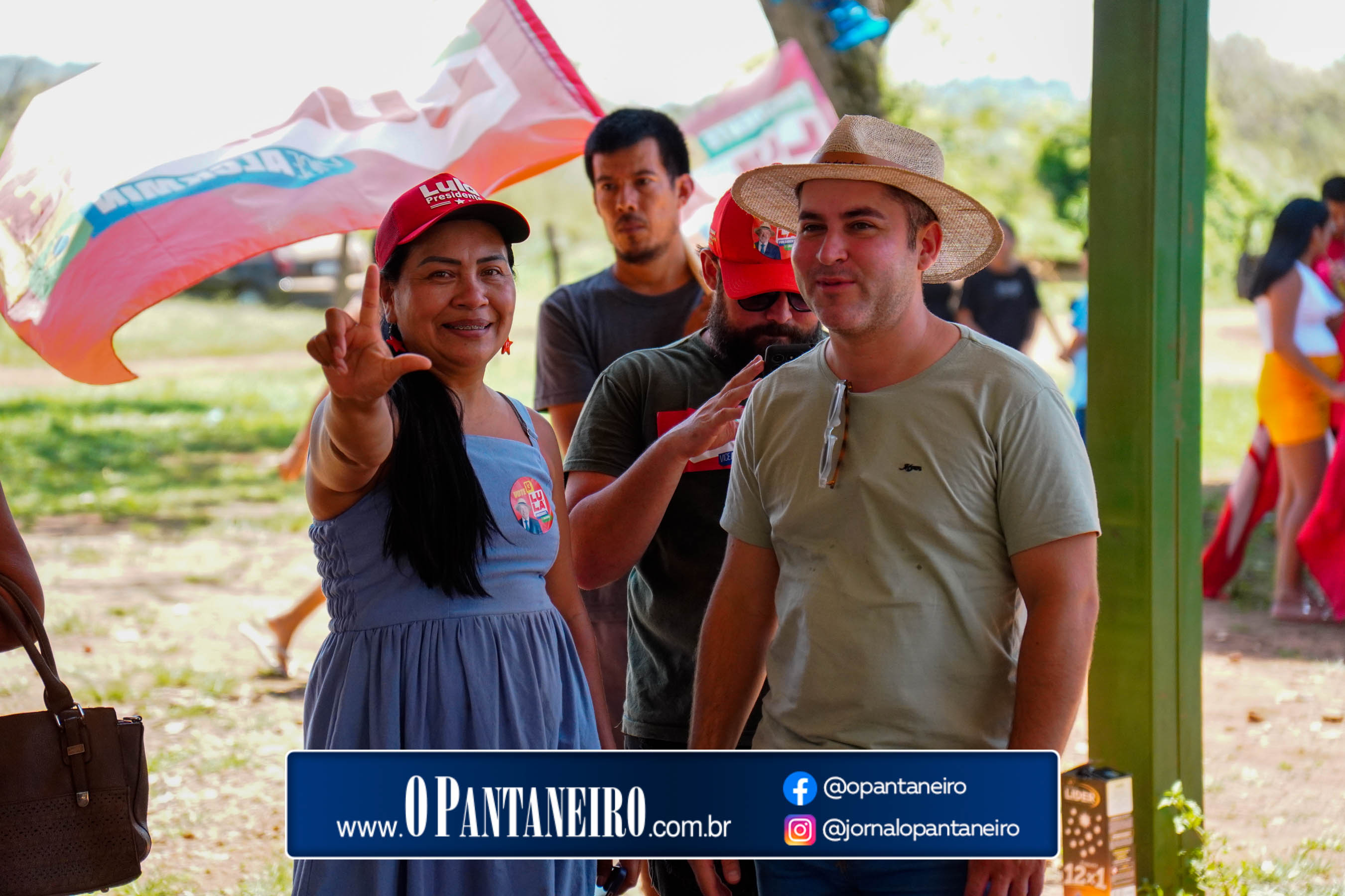 Carreata do Lula em Nioaque - Brejão e cidade O Pantaneiro