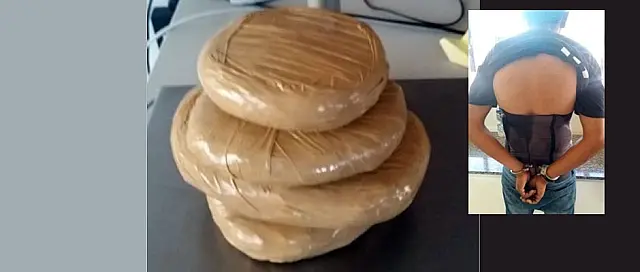 Rapaz tenta esconder 1kg de cocaína dentro de espartilho, mas é flagrado pela PRF