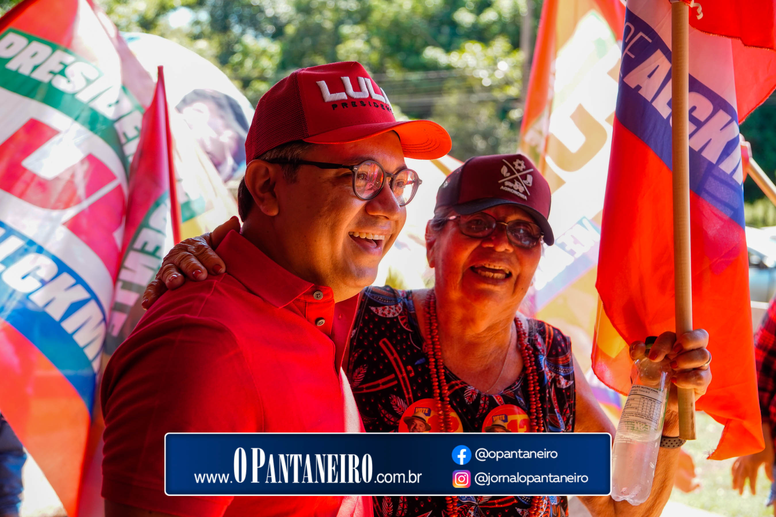 Carreata do Lula em Nioaque - Brejão e cidade O Pantaneiro