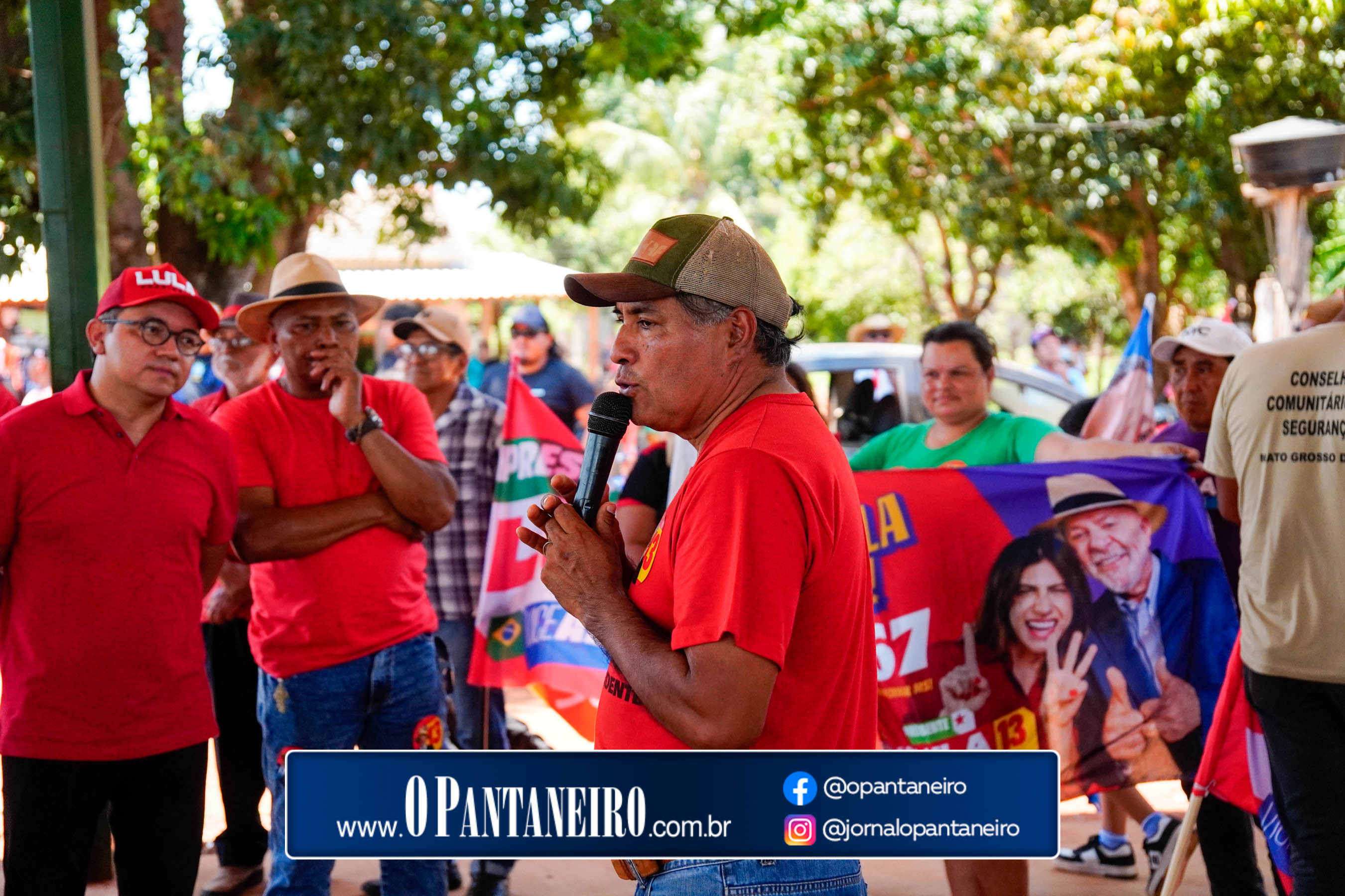 Carreata do Lula em Nioaque - Brejão e cidade O Pantaneiro