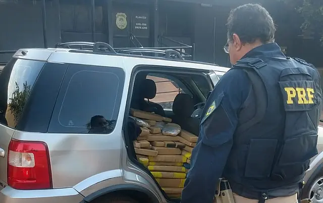 PRF apreende mais de 650 kg de maconha em fiscalização