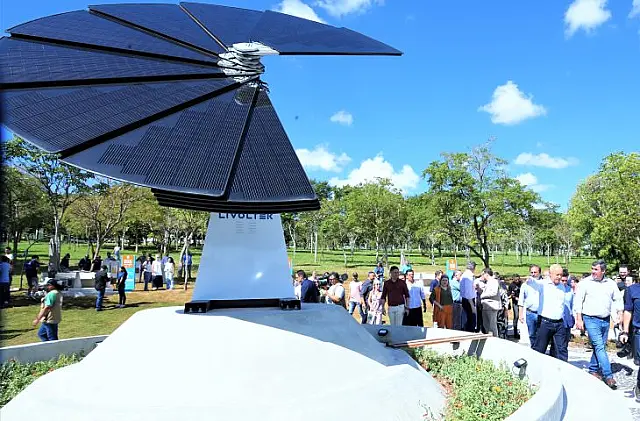 Flor Solar: Governo inaugura mini usina fotovoltaica no Parque das Nações