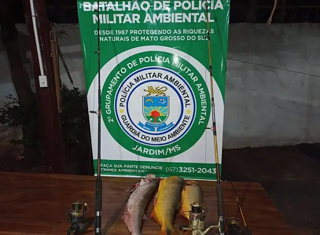PMA apreende pescado e petrechos de pescadores no Rio Miranda
