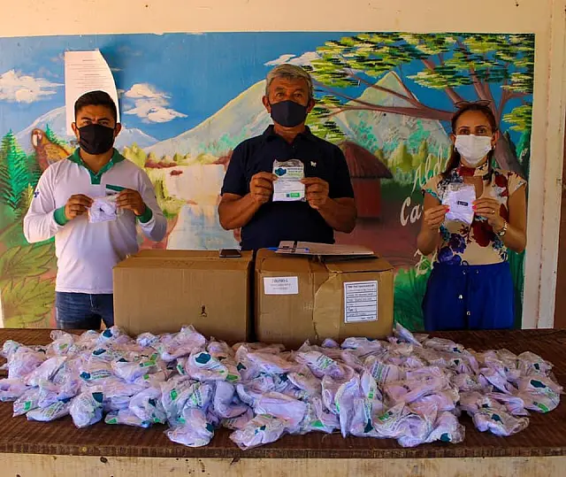 Prefeitura de Nioaque organiza distribuição de máscaras nas comunidades indígenas