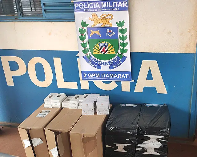 PM apreende contrabando de cigarro
