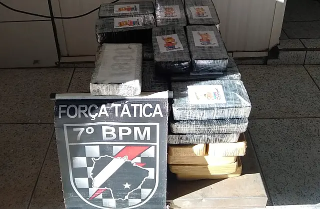Polícia de Aquidauana apreende 80kg de pasta base de cocaína