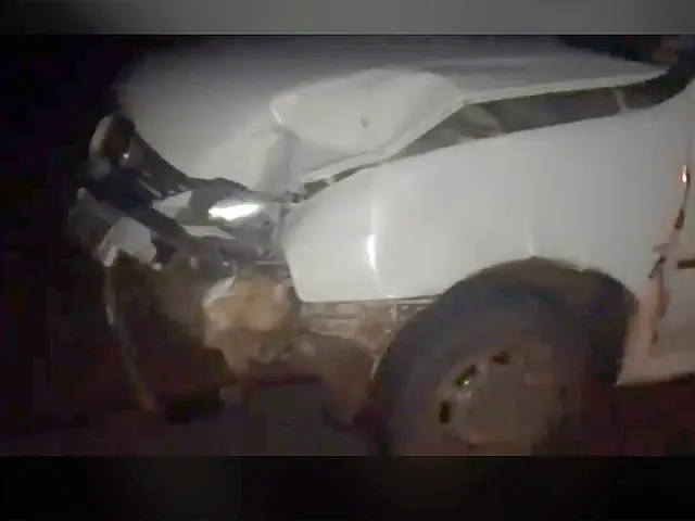 Motorista colide com anta e sofre acidente na BR-262
