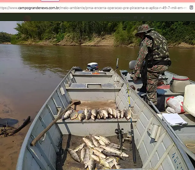 PMA encerra operação pré-piracema com R$ 49,7 mil em multas a pescadores em MS