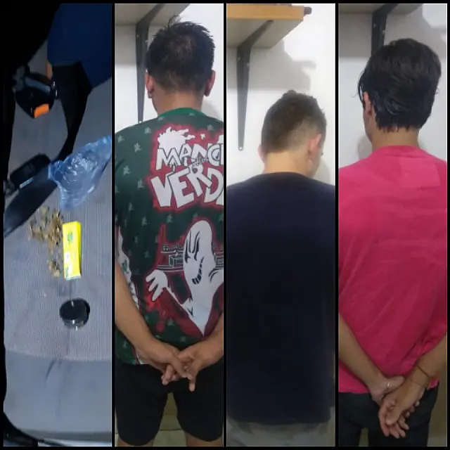 Trio tenta fugir da polícia em carro, mas acaba preso com maconha em Anastácio