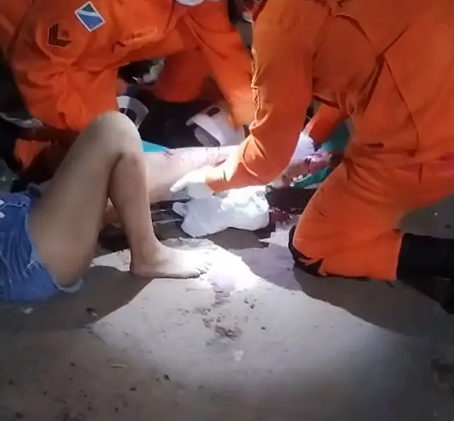 Acidente em Anastácio causa grave ferimento em passageira de moto