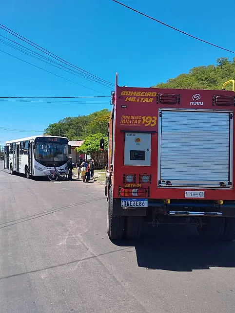 Criança é atropelada por ônibus no bairro Cravo Vermelho em Corumbá