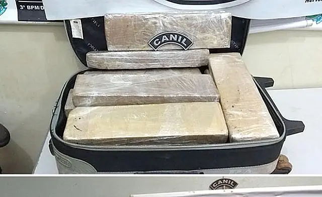 Polícia Militar prende mato-grossense com mala 'recheada' de maconha