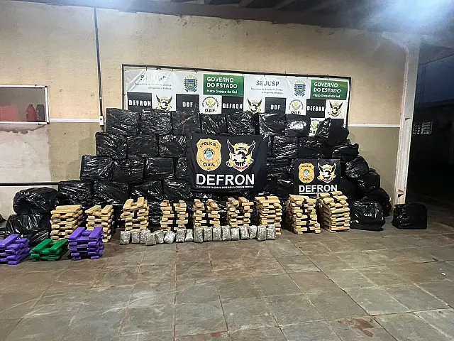 Polícia Civil apreende mais de uma tonelada de droga em Dourados