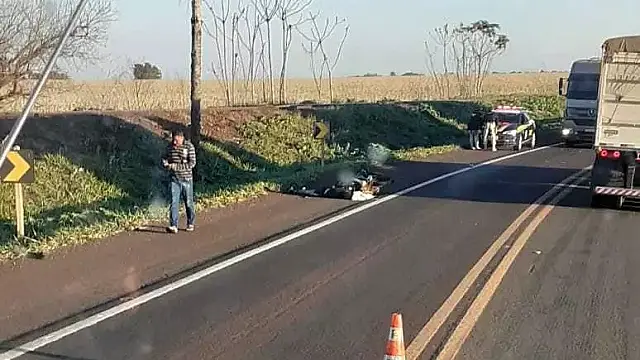 Motociclista morto em acidente na BR-262 era morador de Terenos