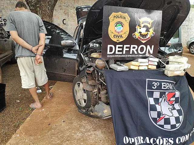 Homem é preso com cocaína pura, avaliada em R$ 500 mil