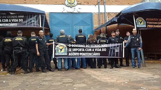 Agentes penitenciários paralisam atividades por 24h neste domingo em MS