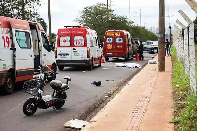 Acidente entre moto e bike elétrica mata homem de 35 anos