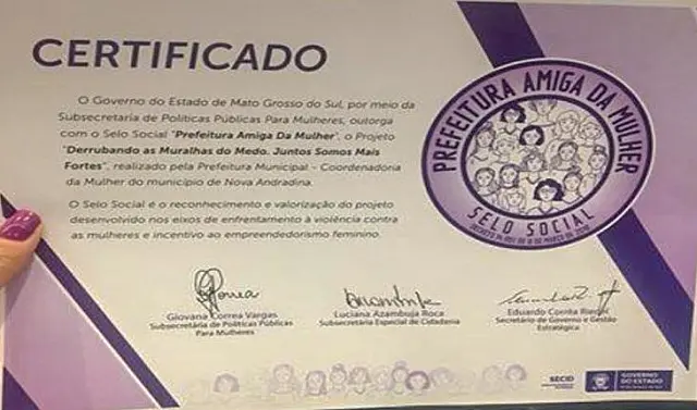 Inscrições abertas para o selo social "Prefeitura Amiga da Mulher"