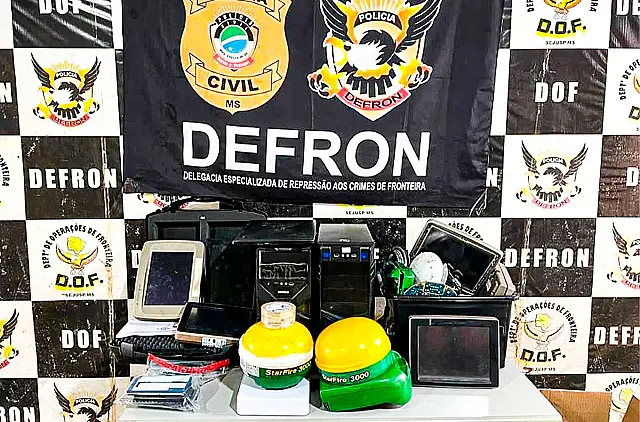Polícia Civil prende dupla por furto de antenas GPS agrícolas em MS