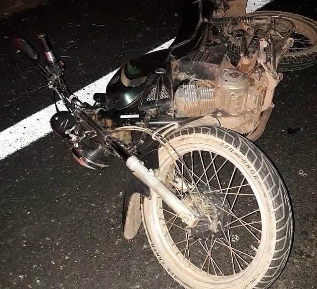 Motorista foge após atingir moto na MS-164, condutor ser arremessado e morrer