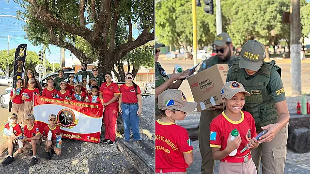 Anastácio realiza blitz educativa com alunos do Projeto Bombeiros do Amanhã