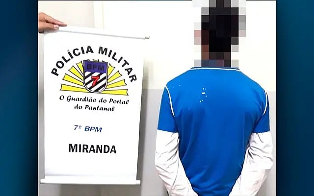 Durante policiamento, PM captura dois homens foragidos da justiça em Miranda
