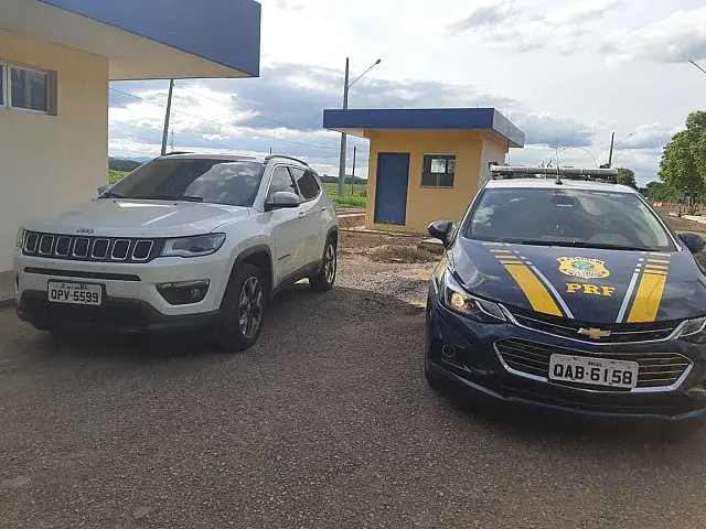 Em Miranda, PRF recupera veículo furtado no interior de SP que seria entregue na fronteira