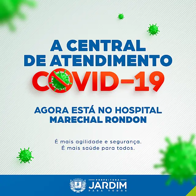 Jardim muda central de atendimento de pacientes com Covid-19