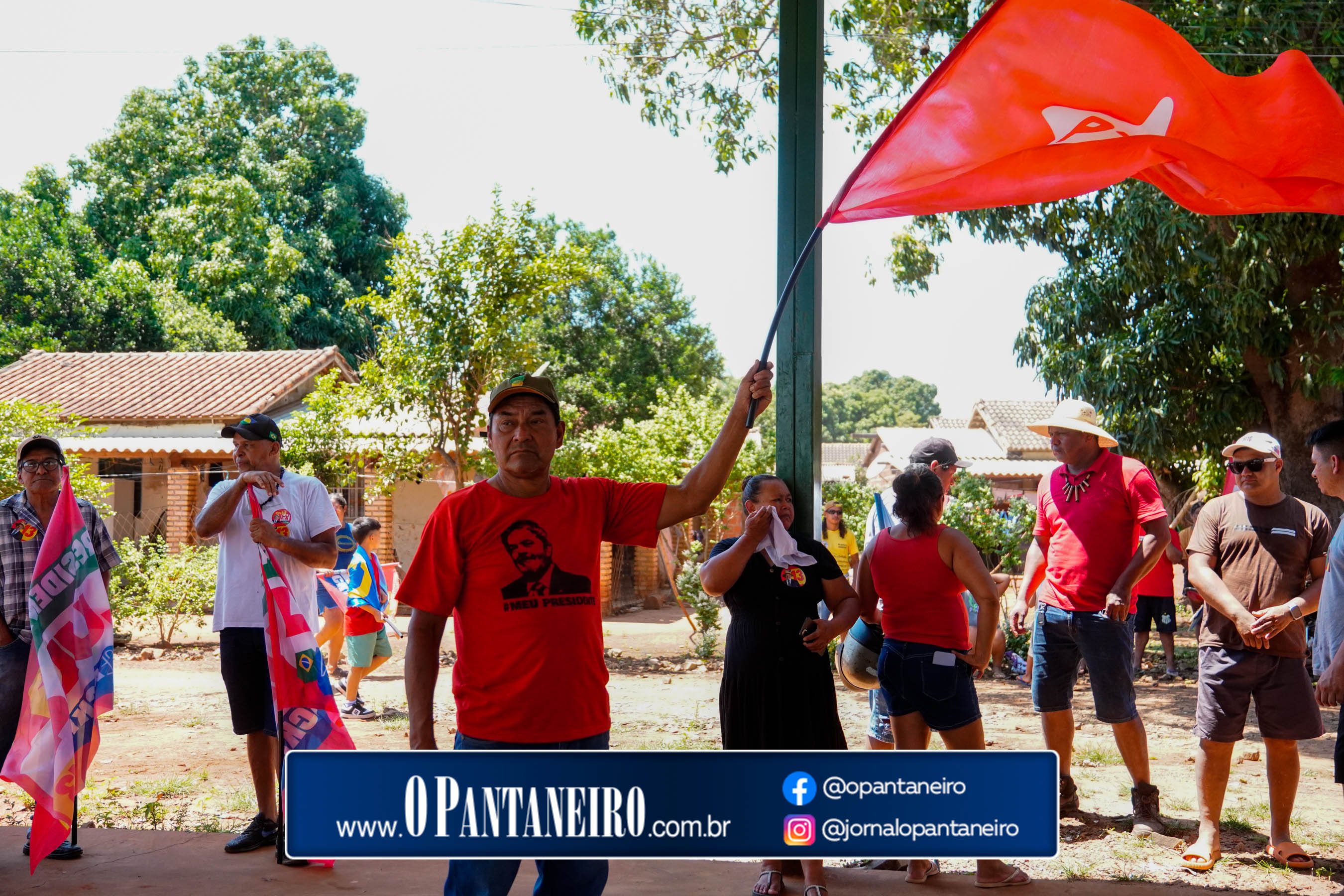 Carreata do Lula em Nioaque - Brejão e cidade O Pantaneiro