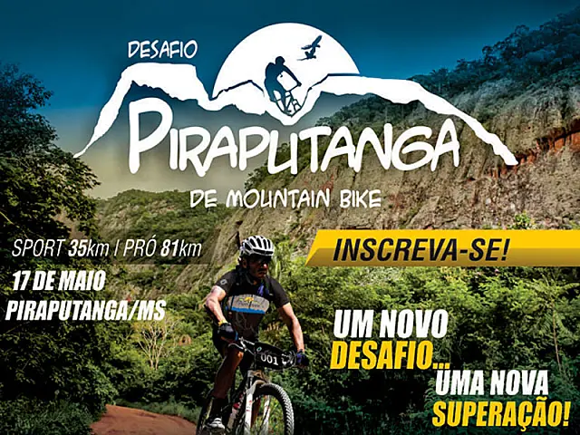 Desafio Piraputanga de Mountain Bike acontece neste domingo