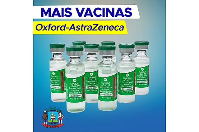 Saúde de Rochedo recebe mais 20 doses de vacina contra a Covid-19