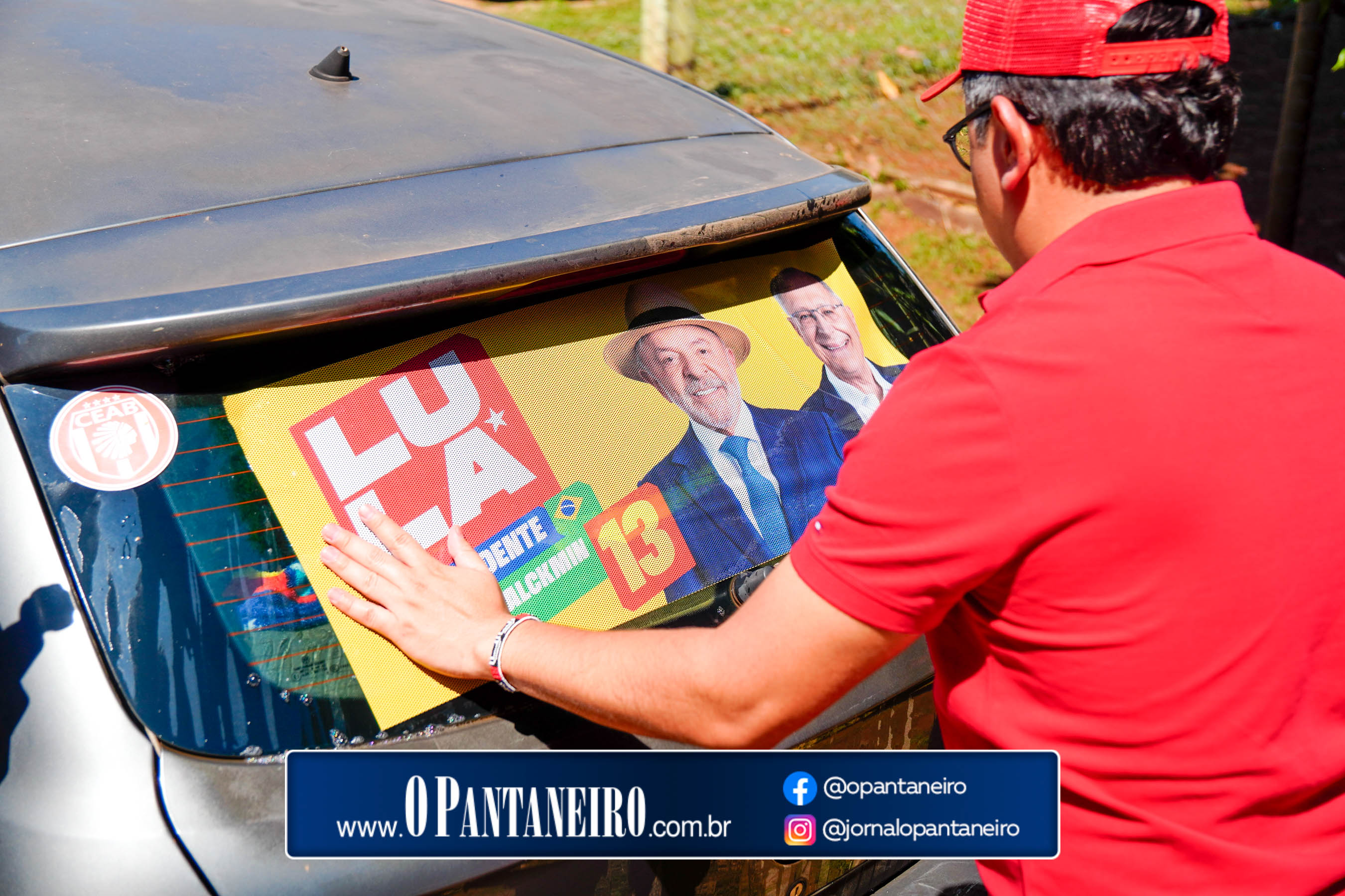 Carreata do Lula em Nioaque - Brejão e cidade O Pantaneiro