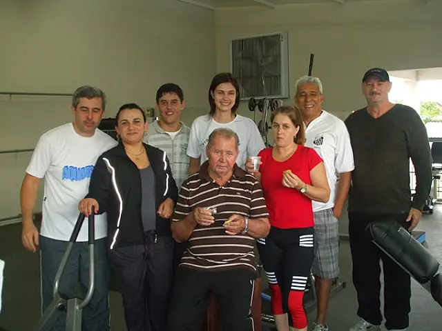 Aquafísio homenageia aluno aniversariante