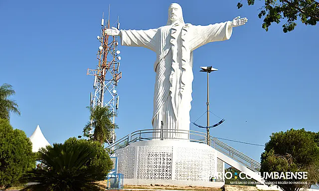 Cristo Rei do Pantanal está fechado para manutenção e reabre nessa terça