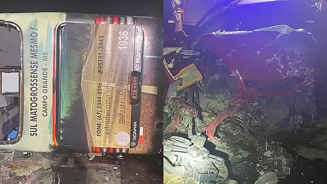 Homem morre em acidente com ônibus que saiu de MS na BR-376