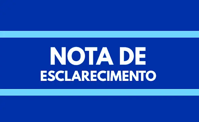 Nota de esclarecimento