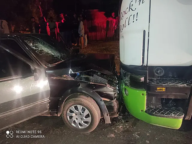 Acidente deixa três pessoas feridas em Anastácio