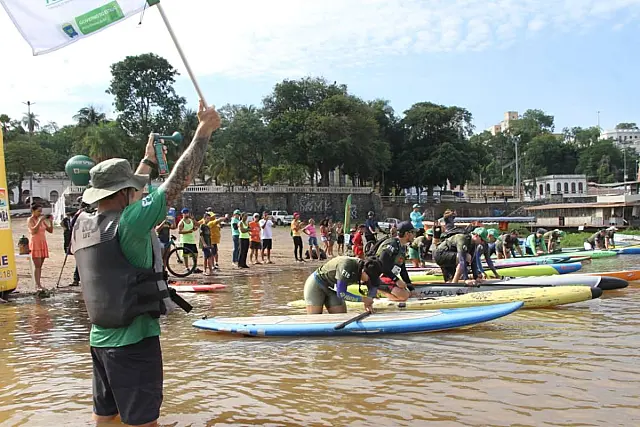 Prova de Stand Up Paddle reuniu mais de 40 atletas no rio Paraguai