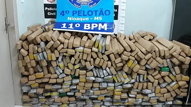 PM apreende 660 kg de maconha e recupera veículo com registro de furto