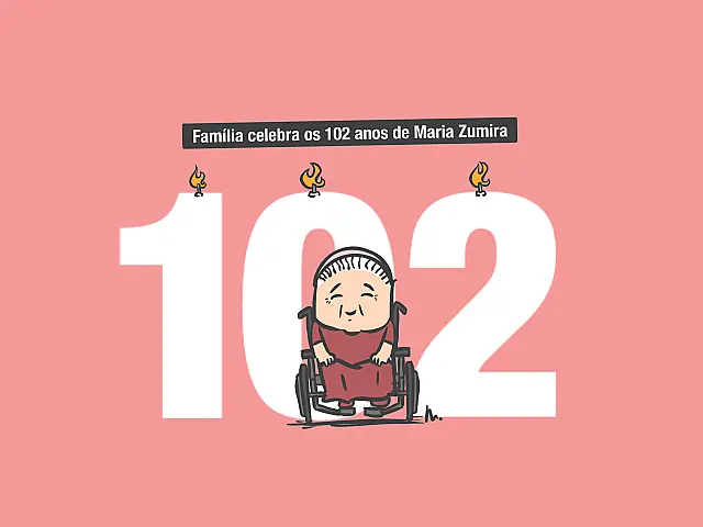 Família celebra os 102 anos de Maria Zumira