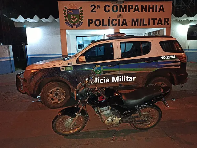 PM recupera motocicleta furtada antes de vítima perceber o furto