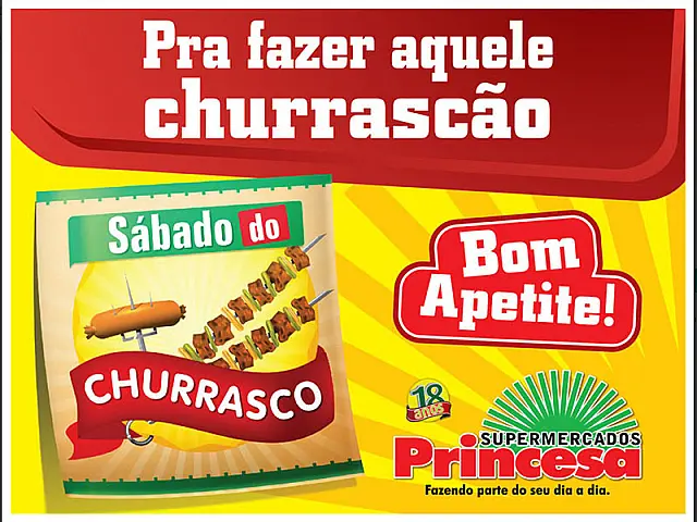 Hoje é Sábado do Churrasco na Rede Princesa