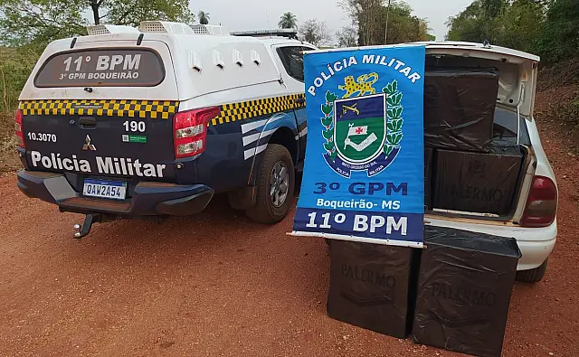 Homem de 63 anos é flagrado com 260 pacotes de cigarros
