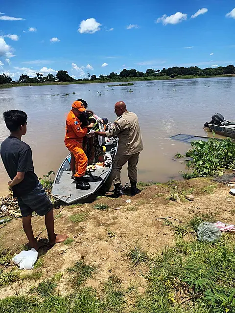 Criança de 2 anos é resgatada após afogamento no Rio Paraguai-Mirim