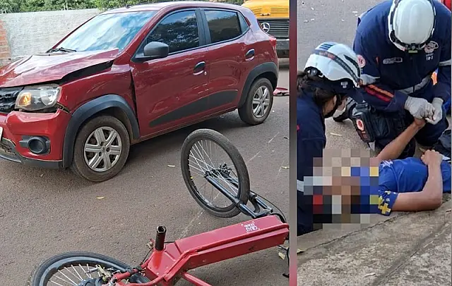 Ciclista é encontrado ferido após colisão com carro em Anastácio