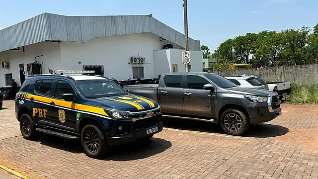 Caminhonete furtada em MT é recuperada na BR-163 de Campo Grande