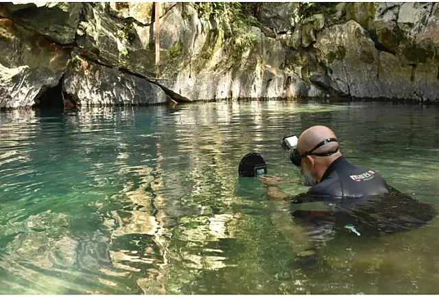 Ameaçado de extinção, cascudo é encontrado em caverna de Bonito