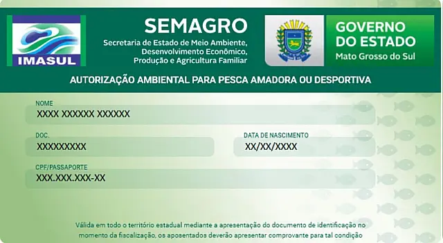 Imasul implanta carteira digital para pesca amadora e desportiva em MS